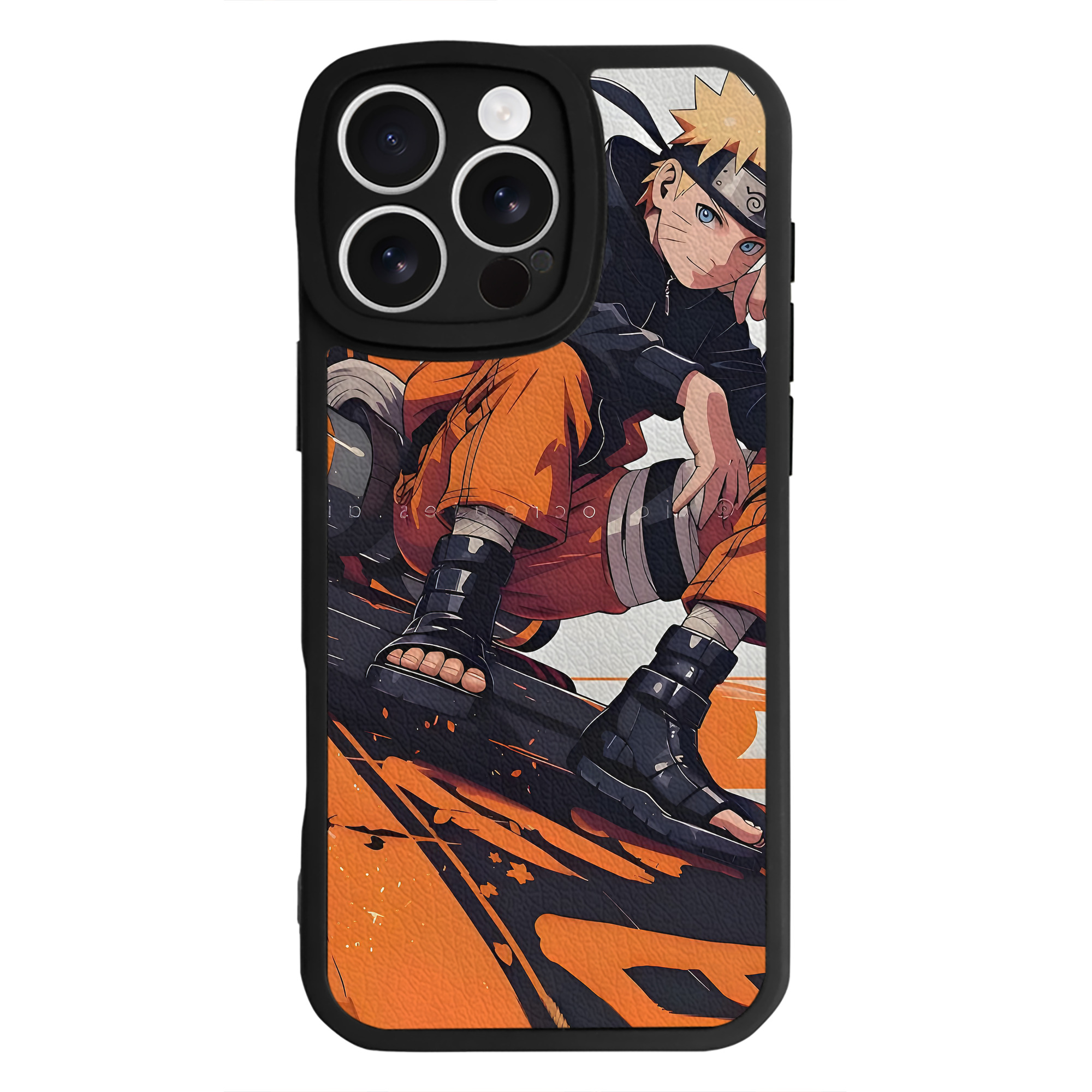 （画像用） NARUTO -ナルト- NARUTO -ナルト- 疾風伝 【iPhone 16シリーズ対応】シリコンスマホケース（レザー調） 材質：シリコン